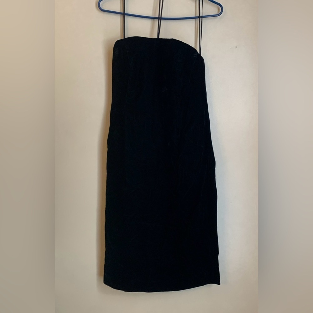 AJ Bari NWT Vintage Black Velvet Corset Dress SZ 10 Tag Price $210 90’s 80’s